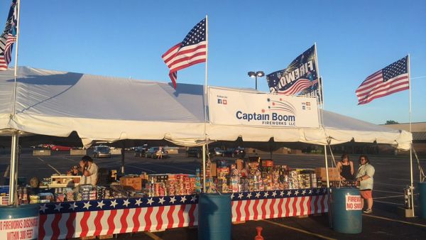 Our Fireworks Tent at Oaks Crossing, Plainwell MI