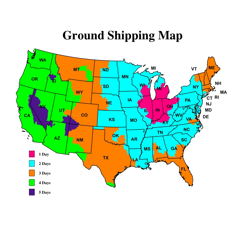 Ground Shipping Map