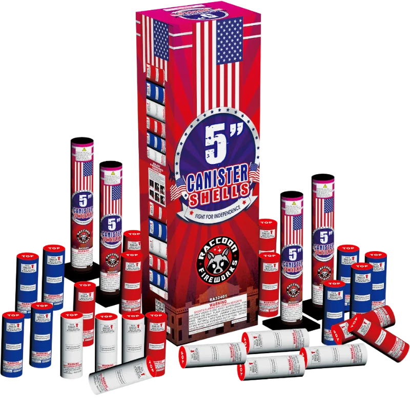 XL 5 Inch Canister Shells | Captain Boom Fireworks