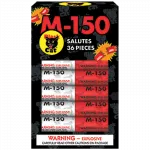 Black Cat  M-150 Red and Silver Salutes