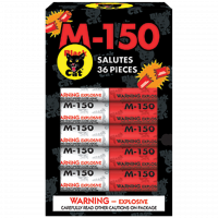 Black Cat  M-150 Red and Silver Salutes