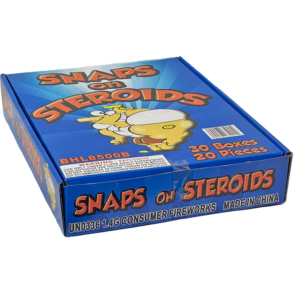 Snaps On Steroids Tray Captain Boom Fireworks