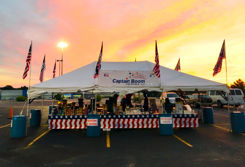 Captain Boom Fireworks Seasonal Tent Stand - Plainwell, MI