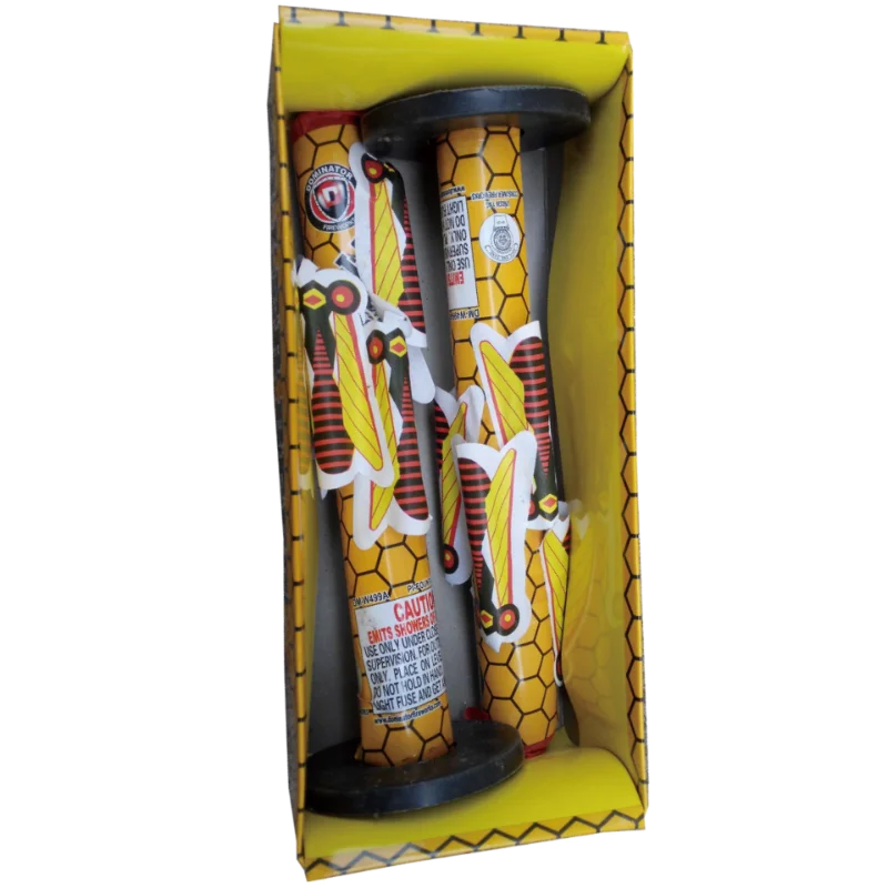 Killer Bee 2 Pack Fountain | Captain Boom Fireworks