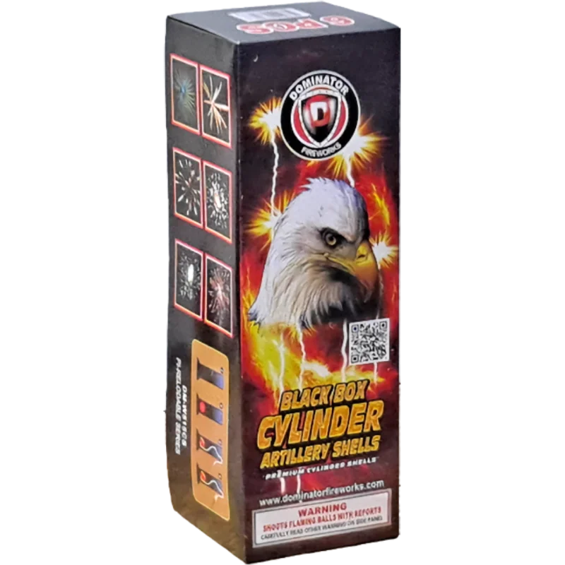 Dominator Black Box Fireworks Artillery Cylinder Shells | Captain Boom ...