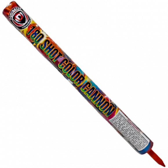 180 Shot Color Cannon Roman Candle | Captain Boom Fireworks