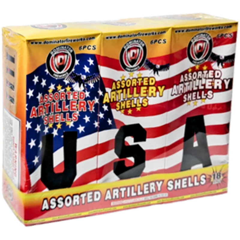 Fighter Shells Assorted Artillery Shells - Dominator| Captain Boom Fireworks