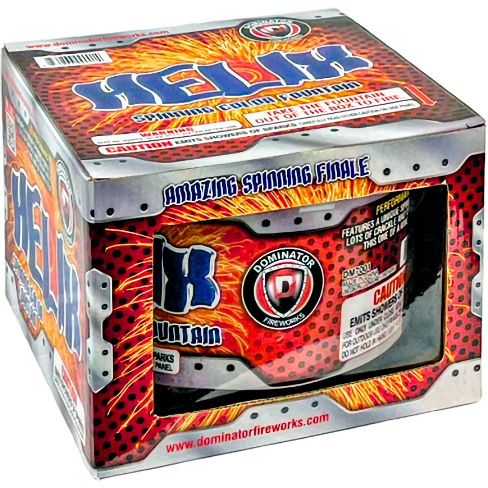 Helix Spinning Fountain | Captain Boom Fireworks