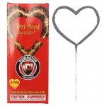 Heart shaped sparkler