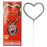 Heart shaped sparkler