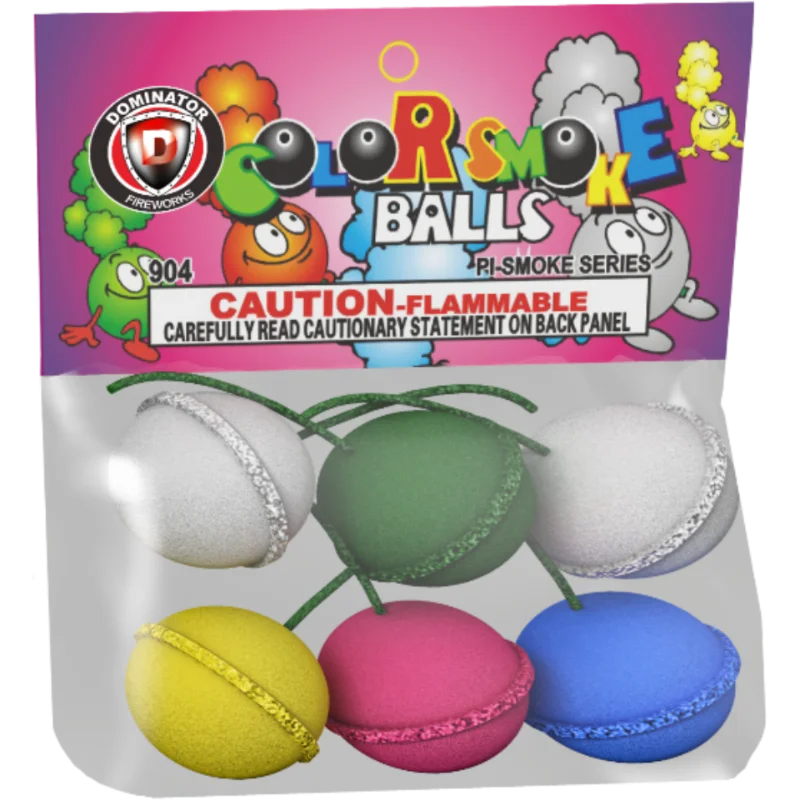 Color Clay Smoke Balls 6 Pack | Captain Boom Fireworks