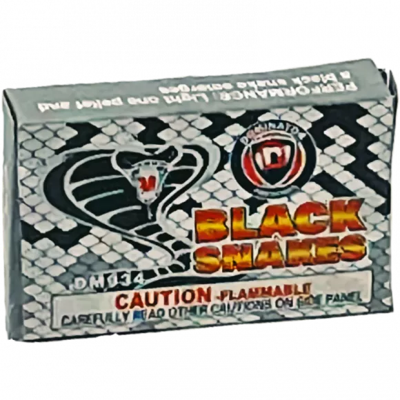 4 pics 1 word cigarette dynamite snake Classic Black Snakes Novelty Box
