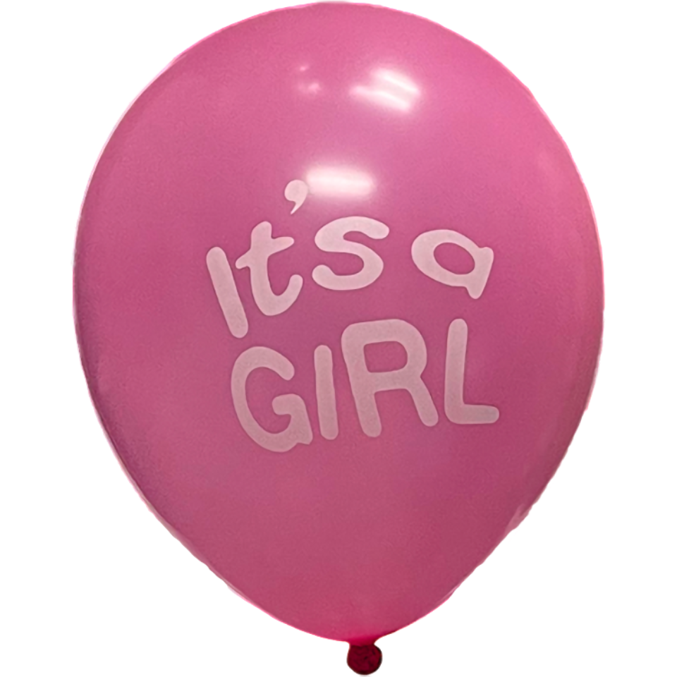 Gender Reveal Balloons Pink