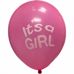 Gender Reveal - 12 Inch  Pink Balloons