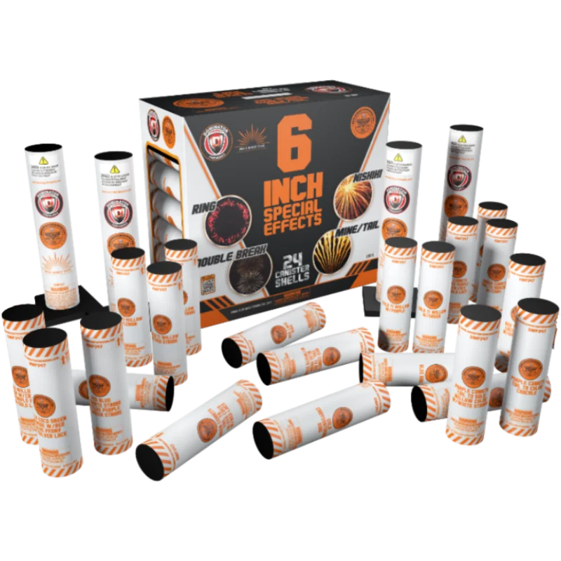 6 Inch Special Effects Artillery Shells | Captain Boom