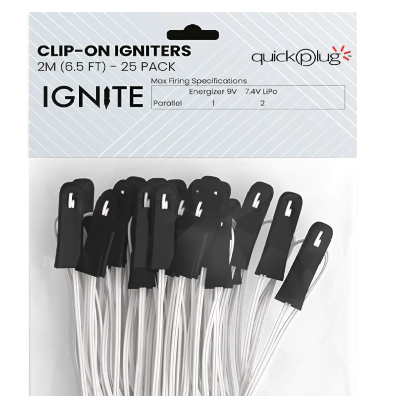 Buy 25 Clip-On Igniters Direct | Captain Boom Fireworks
