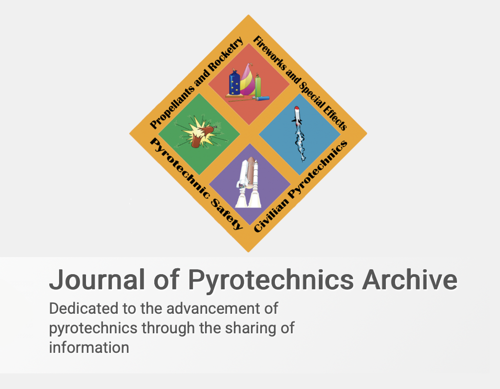 Journal of Pyrotechnics Archive logo and statement of purpose
