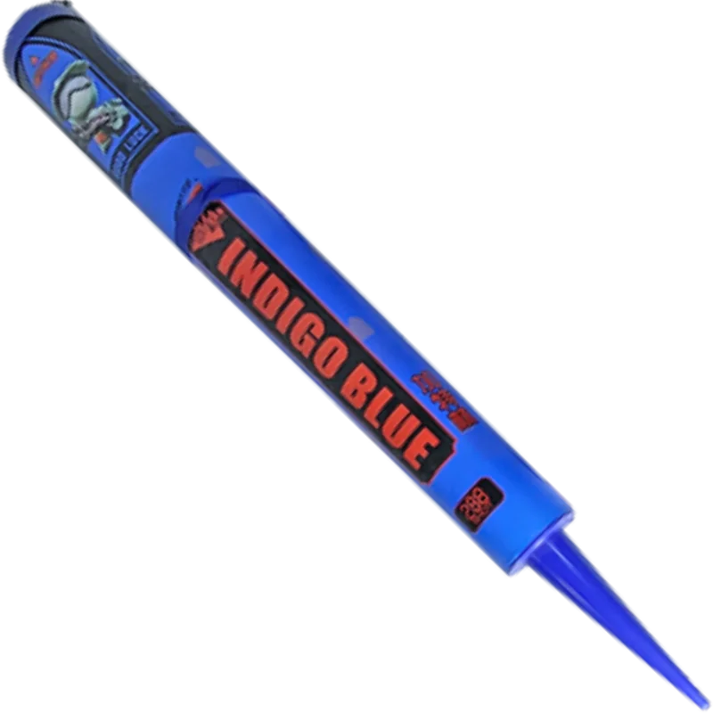 Indigo Blue With Crackle - Roman Candle