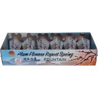 Plum Flowers Report Spring Fireworks Fountain