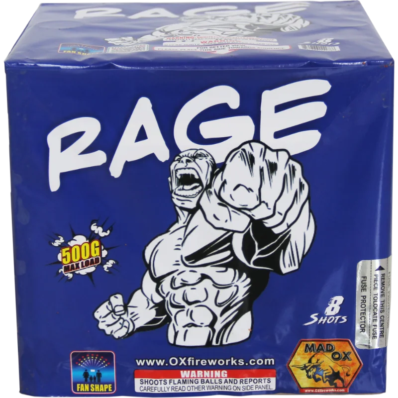 Rage by Mad Ox 500 Gram Cake | Captain Boom Fireworks