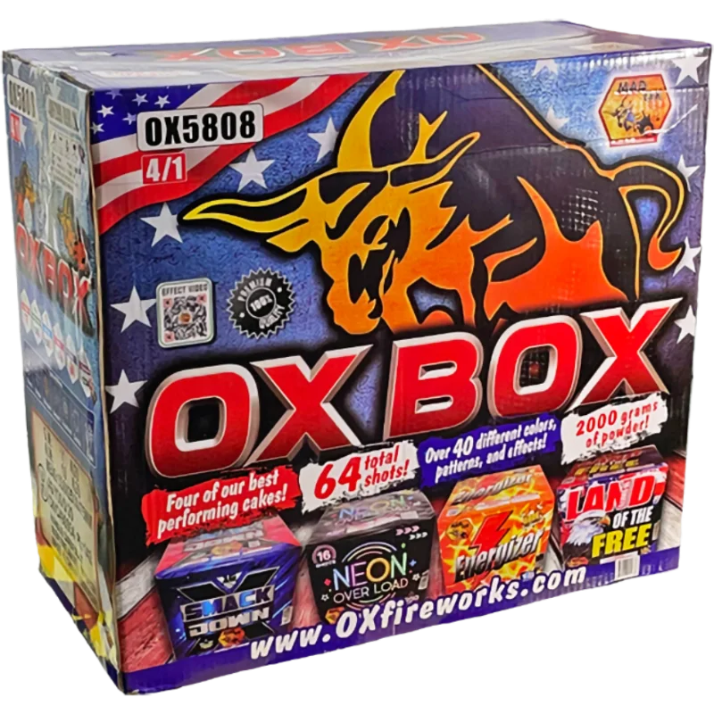 Ox Box 500 Gram Assortment | Captain Boom Fireworks