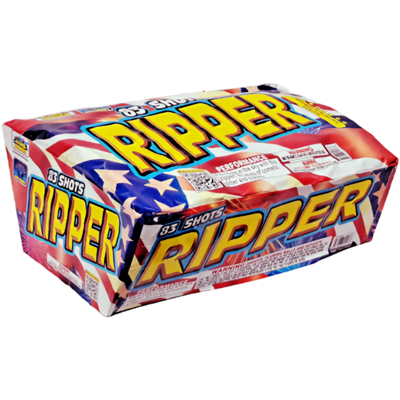 The Ripper Firework Box Ripper Zipper Fan Cake | Captain Boom Fireworks