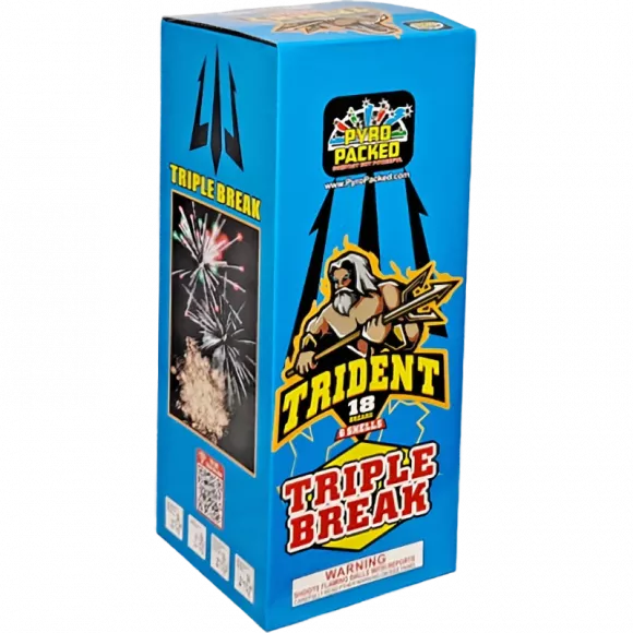 Trident Triple Break Shells | Captain Boom Fireworks