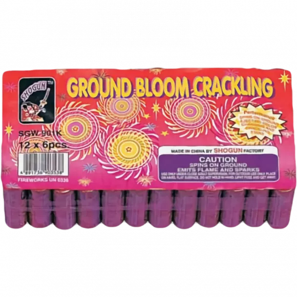 Shogun Crackling Ground Bloom | Captain Boom Fireworks