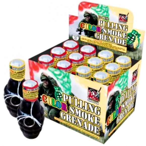 Burning Time 2 Minutes Smoke Grenade (Red Color