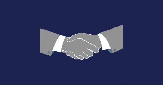 A Handshake image explaining the people trust shopping at Captain Boom Fireworks