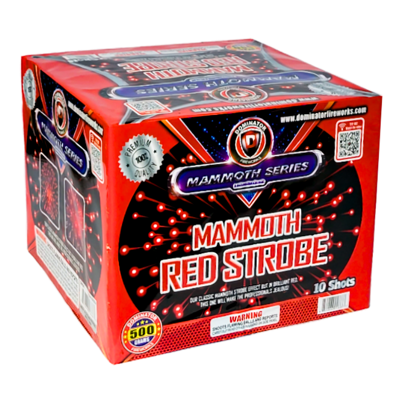 Mammoth Red Strobe | Captain Boom Fireworks
